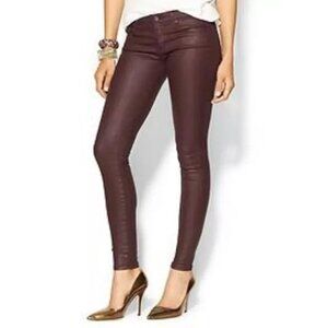 Levi's Jeans, Womens Magenta Metallic Wash Stretch Denim Skinny Leggings Sz 29